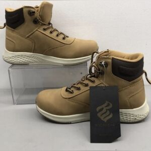 Rocawear Boy's Ronny Faux Leather Round Toe Lace-Up Boots Size US 5.5 NWT